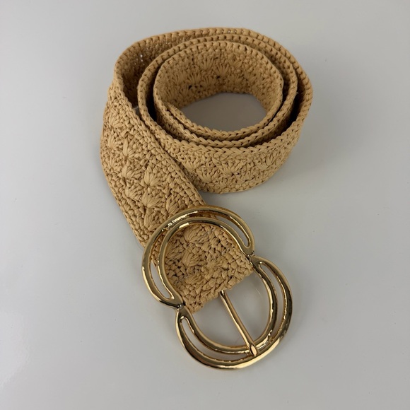 Sezane Selena Belt Natural Raffia No-Hole - Picture 6 of 15